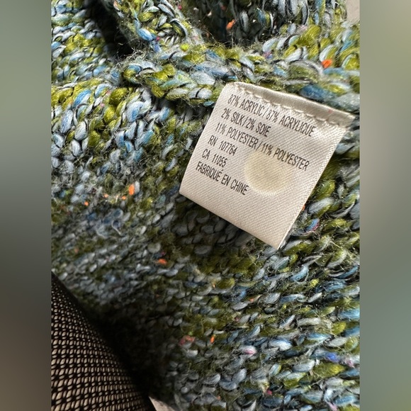 ANTHROPOLOGIE ONE GIRL WHO chunky open cardigan flare sleeves - Picture 7 of 8